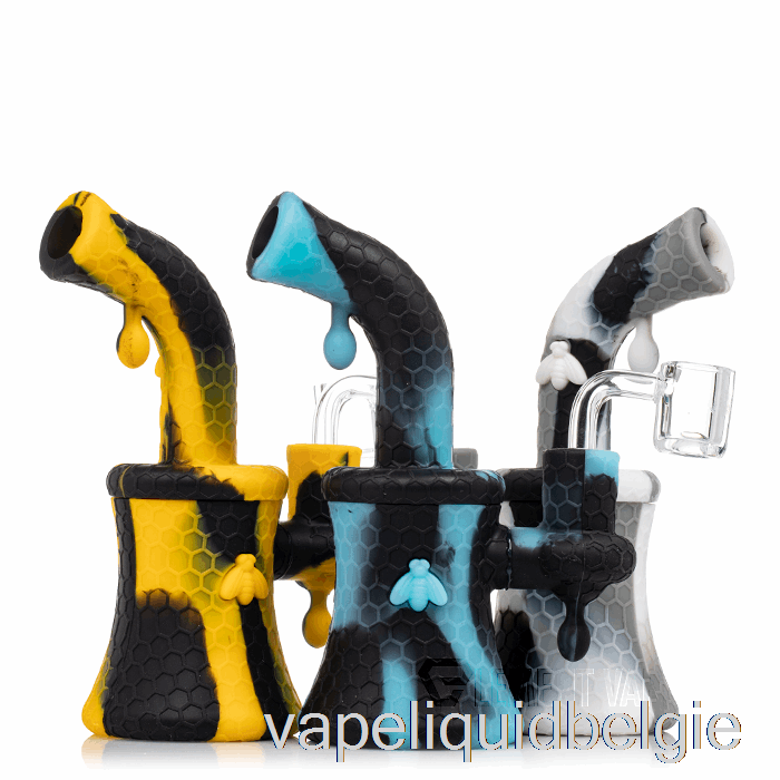 Vape België Stratus Bee Silicone Dab Rig Uv Slime (uv Blue Bee / Uv Green)